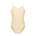 thumbnail image 1 of Sxiwei Kids Girls Adjustable Shoulder Straps Camisole Gymnastics Leotard Ballet Dance Wear Nude XL, 1 of 6