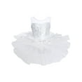 thumbnail image 1 of Sxiwei Kids Girls Mesh Splice Shiny Sequins Ballet Dance Tutu Dress Gymnastic Leotard Dancewear White 12, 1 of 6