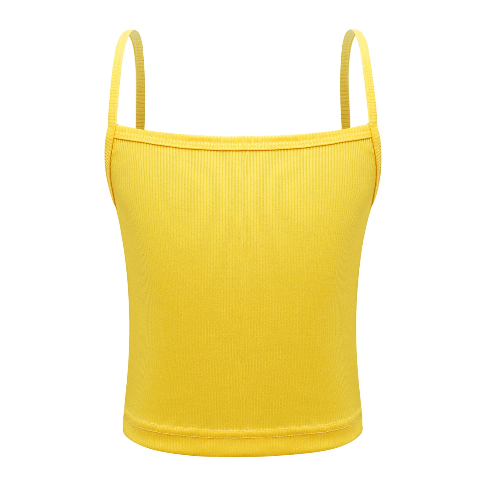 yellow tube top with straps