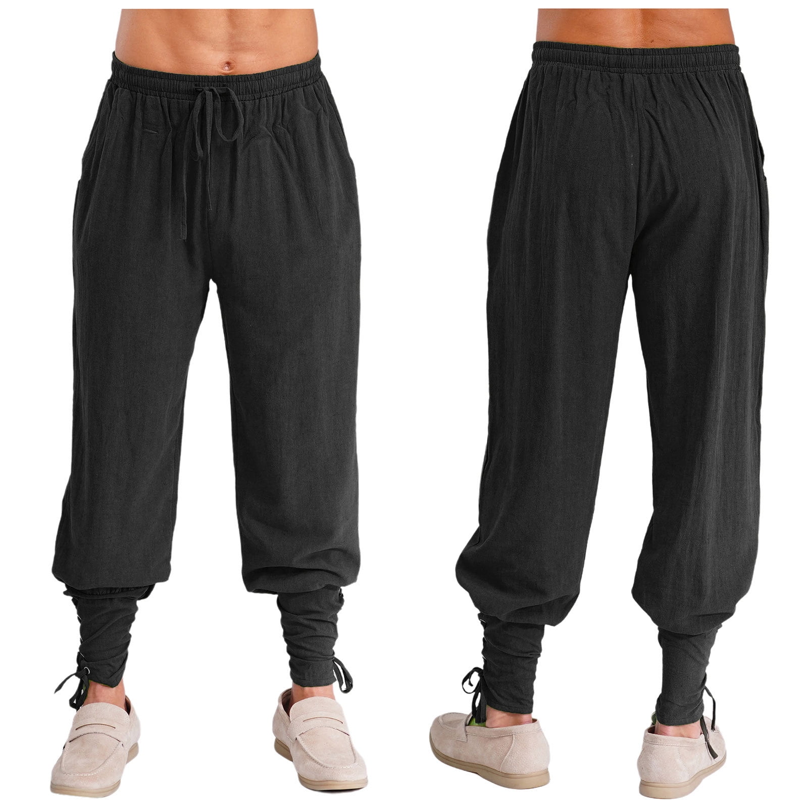 Medieval Viking Pants For Men - Renaissance Fair Trousers, LARP Costume, Fantasy Cosplay - View #10
