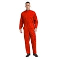 thumbnail image 1 of Sxiwei Mens Long Sleeve Mechanics Overalls Workwear Wear Resistant Auto Workshop Jumpsuit Coveralls Orange M, 1 of 3
