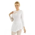 thumbnail image 1 of Sxiwei Women's Adult Double Layer Mesh Skirt Figure Skating Dress Ice Skating Dresses White XL, 1 of 7