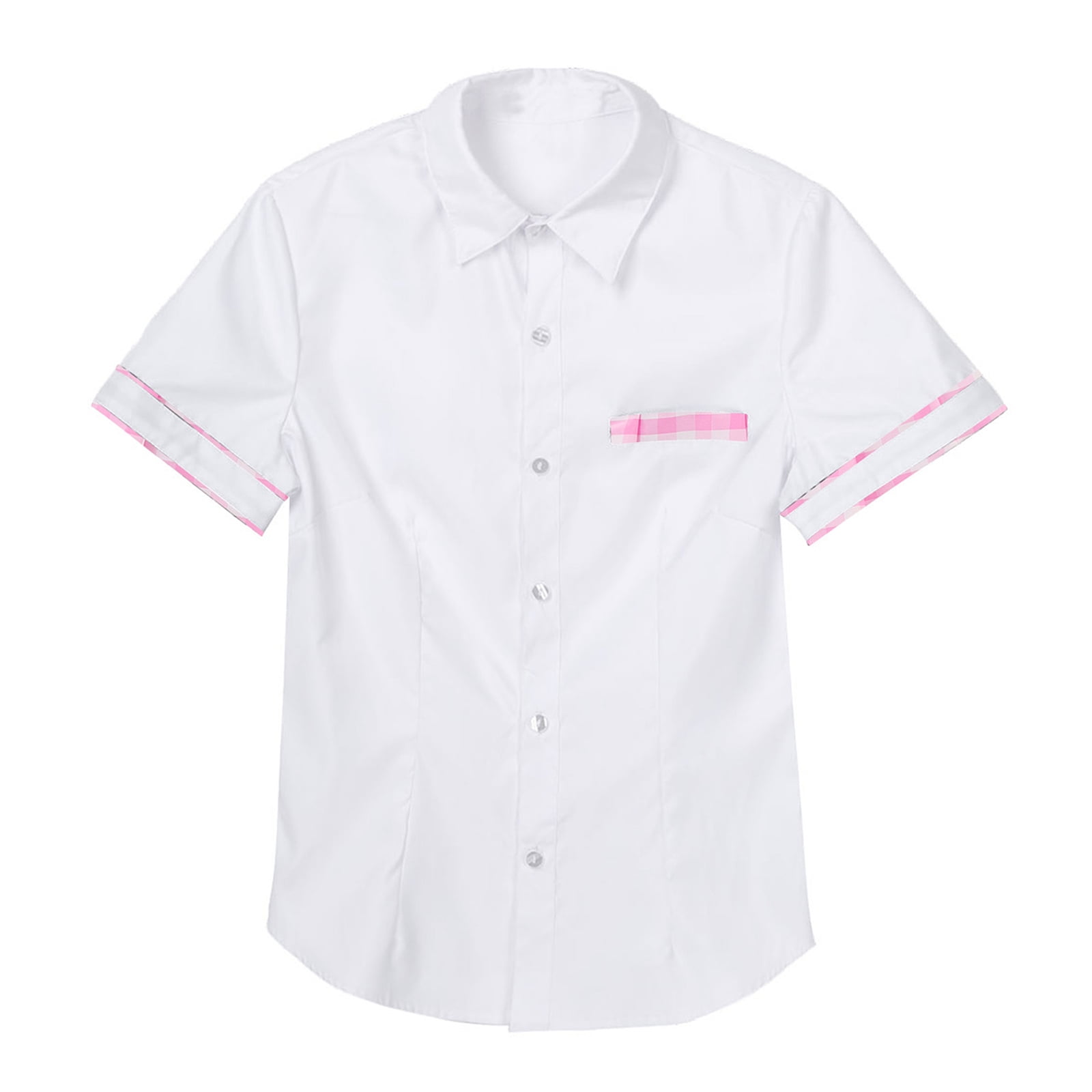 Sxiwei Women's Japanese Anime Schoolgirl Uniform Blouse Turn-down