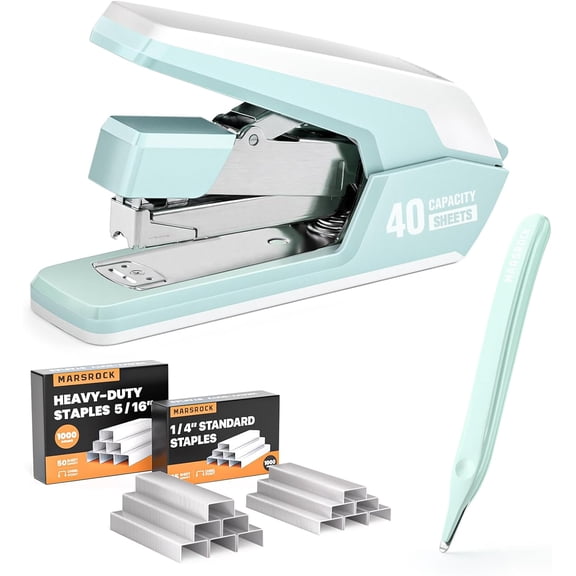 Sxpopstore Marsrock Heavy Duty Stapler for Desk with 40-50 Sheet Green