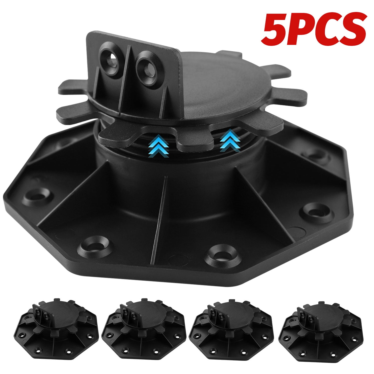 SxtchT 5 pcs Adjustable Deck Support Pedestal Paver Deck Blocks Deck ...