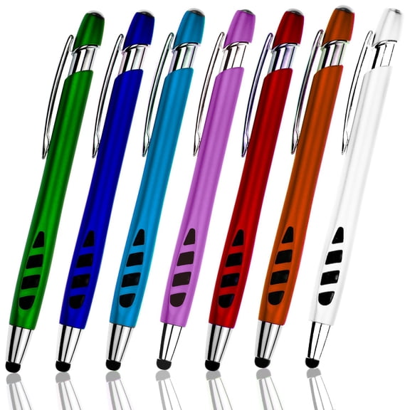 SyPen 2 in 1 Touch Screen Stylus & Ballpoint Writing Pen, 7 Pack