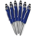 thumbnail image 1 of SyPen Stylus Pen for Touchscreen Devices, Tablets, iPads, iPhones, Multi-Function Capacitive Pen With LED Flashlight, Ballpoint Ink Pen, 3-In-1 Pen, 10PK, Blue, 1 of 1