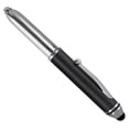thumbnail image 1 of SyPen Stylus Pen for Touchscreen Devices, Tablets, iPads, iPhones, Multi-Function Capacitive Pen With LED Flashlight, Ballpoint Ink Pen, 3-In-1 Pen, 1PK, Black, 1 of 3