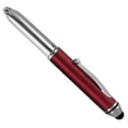 thumbnail image 1 of SyPen Stylus Pen for Touchscreen Devices, Tablets, iPads, iPhones, Multi-Function Capacitive Pen With LED Flashlight, Ballpoint Ink Pen, 3-In-1 Pen, 1PK, Red, 1 of 1