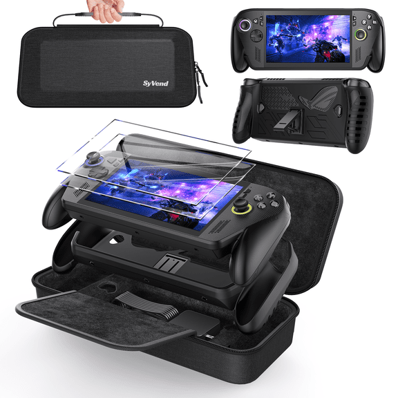 SyVend Carrying Case for ROG Xbox Ally/ Ally X 7" 2025, 3-in-1 Protection Kit