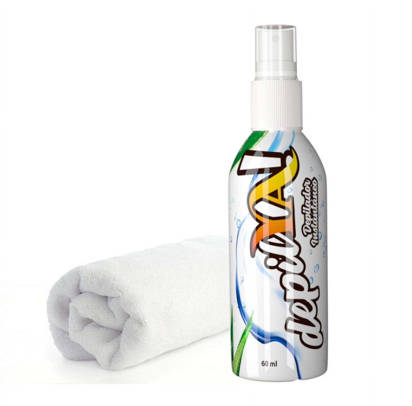 Syam Depilya Liquid Spray Depilatory + Washcloth with Aloe Vera Depilya