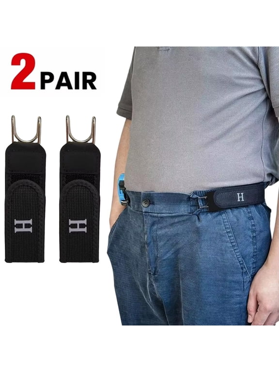 Metal Hook Elastic Belt, Buckleless Belt Hook, No Buckle Belt for Men