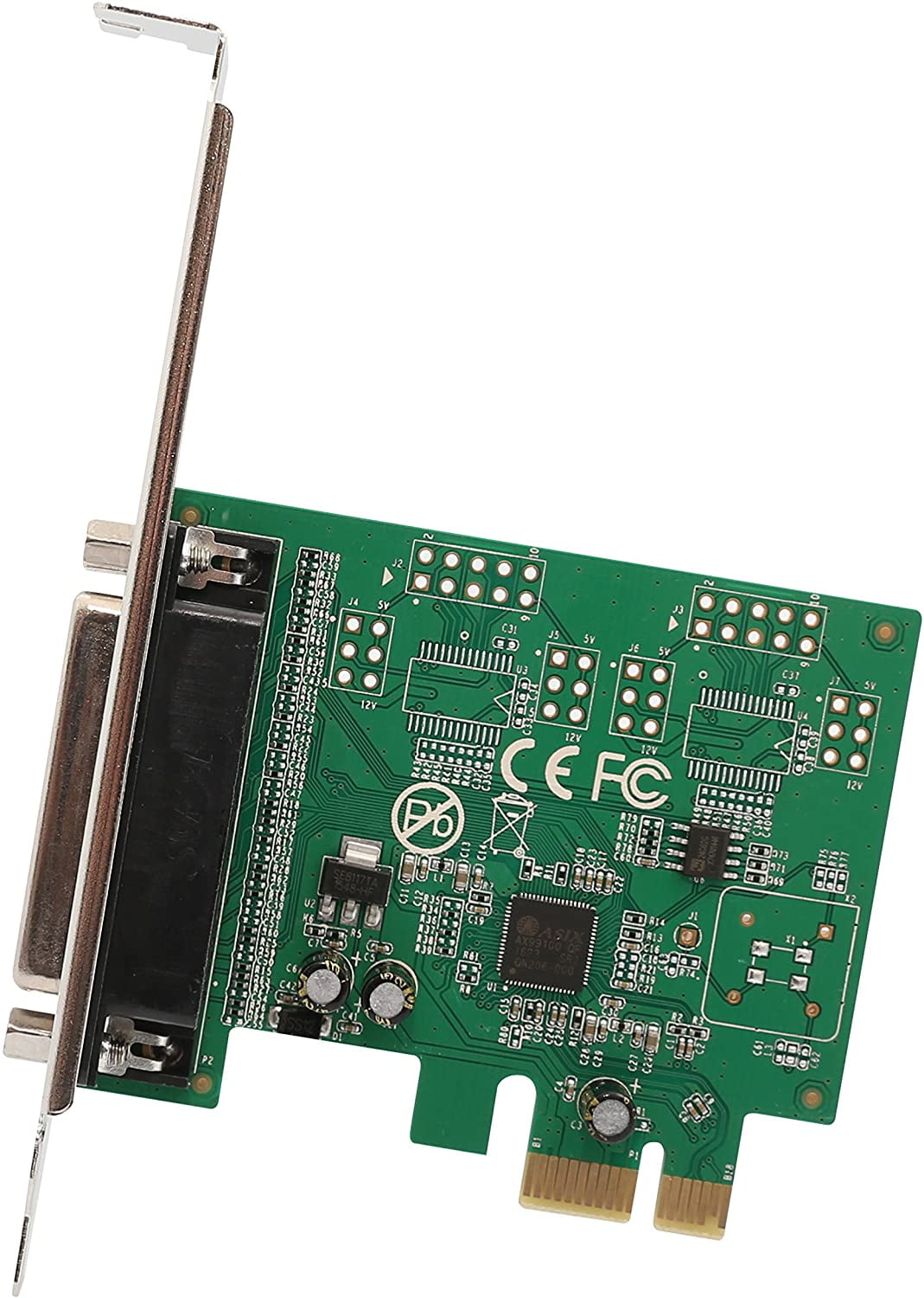 Syba 1 Port Parallel DB25 LPT Printer PCIe x1 with Low Bracket, Support