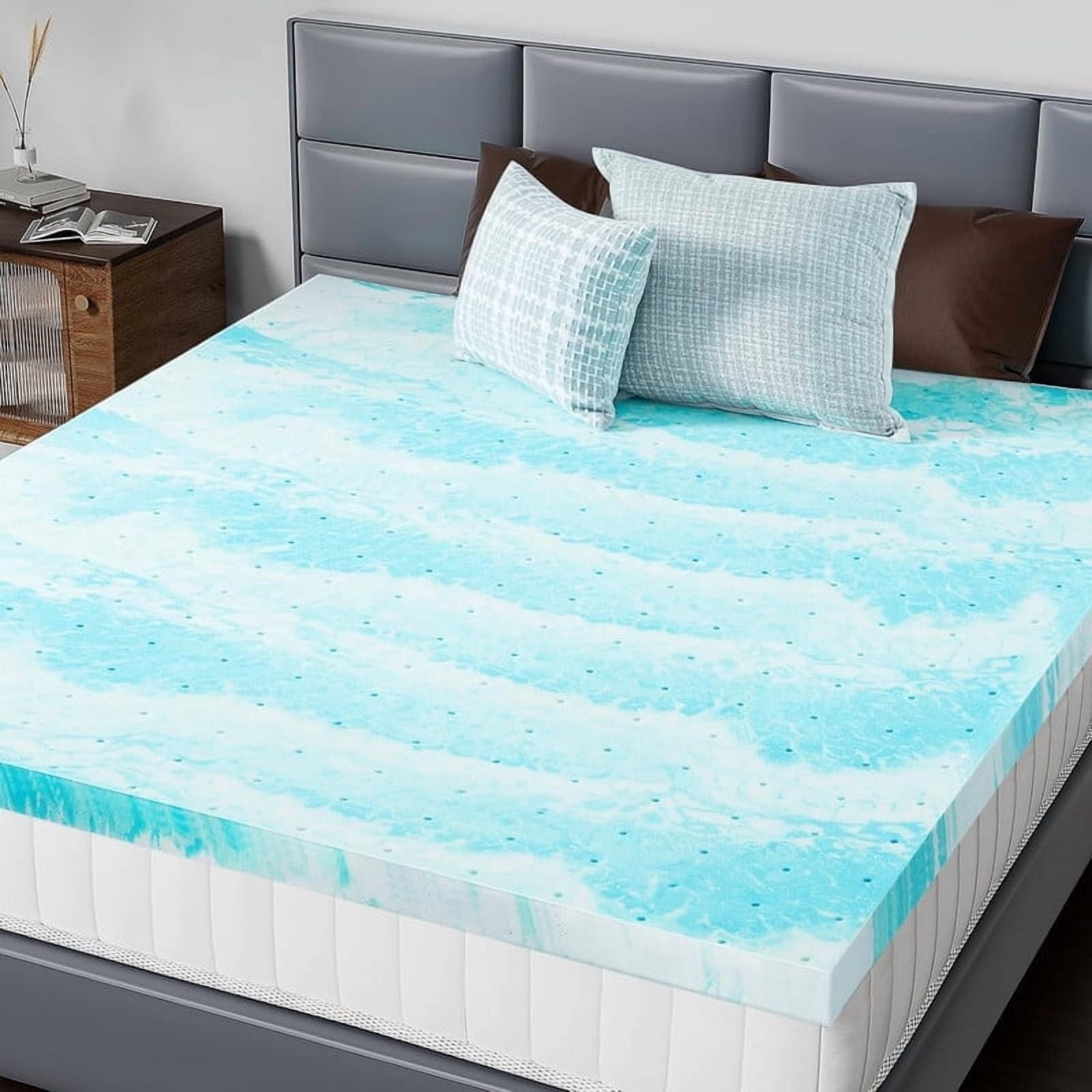 Sybels 2 Inch Twin Size Gel Memory Foam Mattress, Relieve back pain, CertiPUR-US Certified