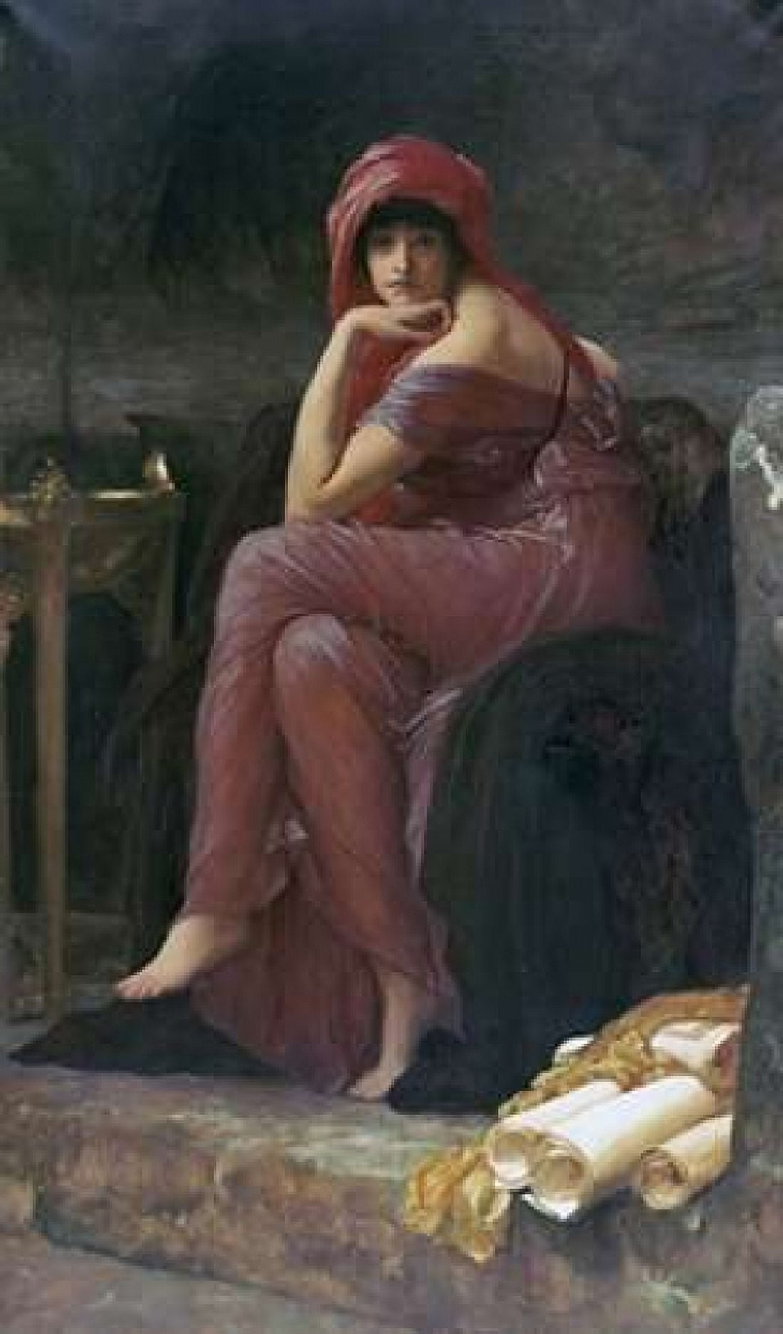 Sybil Canvas Art - Lord Frederick Leighton (12 x 18)