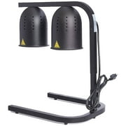 Sybo DL2112-B 1200 Watt Commercial Grade Dual Bulb Food Warmer Heat Lamp, Black
