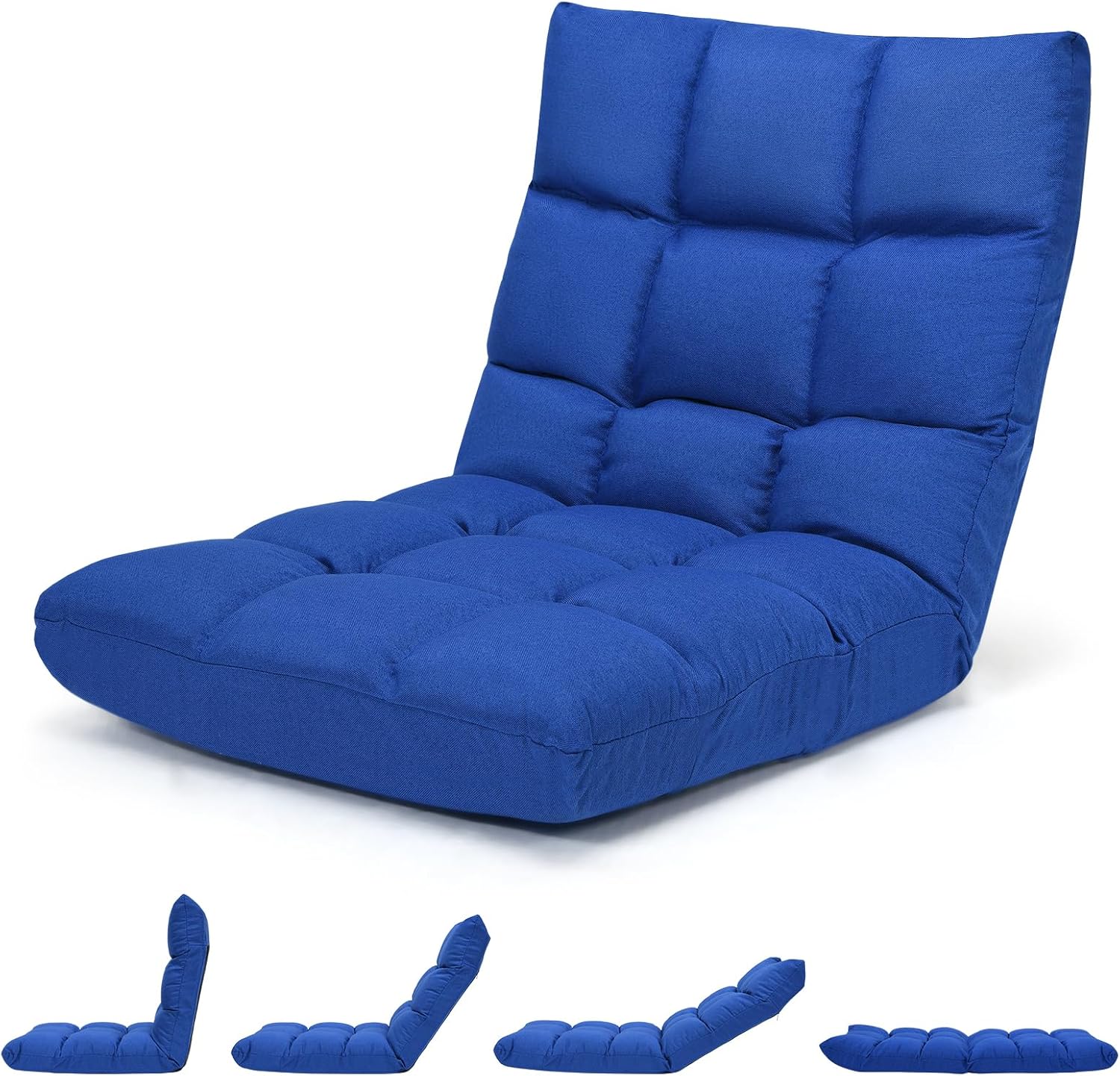 Sycol Sycol 14-Position Floor Chair, Floor Gaming Chair w/Resilience Sponge ...