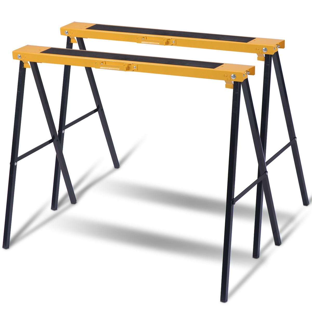 Sycol Sycol 2 Pack Heavy Duty Saw Horse - Steel Construction with Folding ...