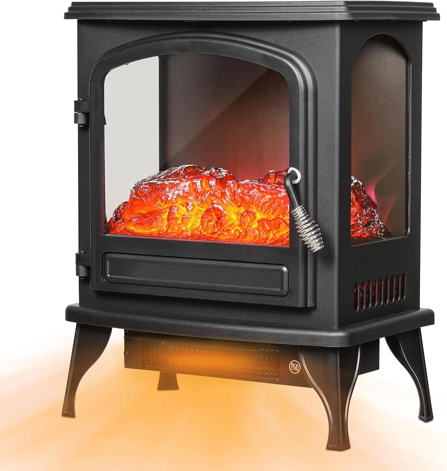 Sycol Sycol 20.5-Inch Electric Fireplace Heater,1400W Portable Fire Places ...