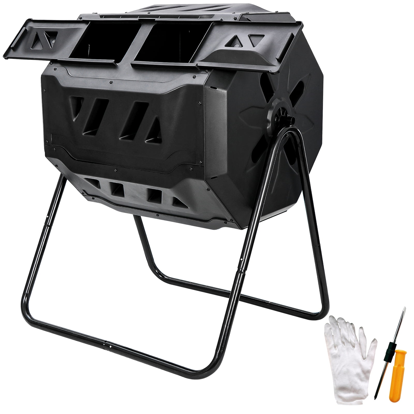 Sycol Sycol 43 Gallon Compost Tumbler | Dual Rotating Outdoor Garden ...