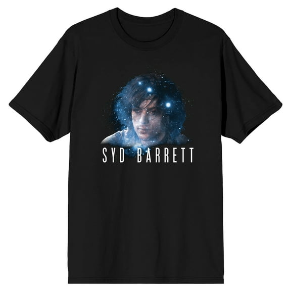Syd Barrett Faded Galaxy Men's Black Short Sleeve Tee-6XL