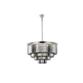 thumbnail image 1 of Sydney 17 light Polished nickel Chandelier Silver Shade (Grey) Royal Cut Crystal, 1 of 9