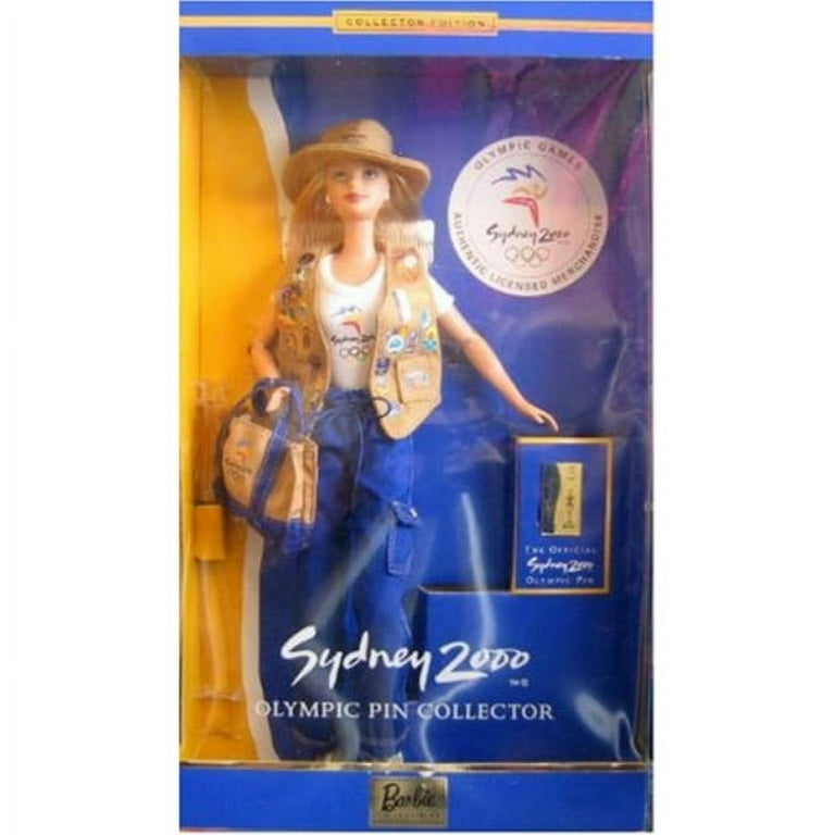 Sydney 2000 Olympic Pin Collector Barbie Doll Mattel No
