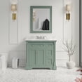 thumbnail image 1 of Sydney 36" Bathroom Vanity with Sage Green Cabinet and Carrara Marble Top, 1 of 6
