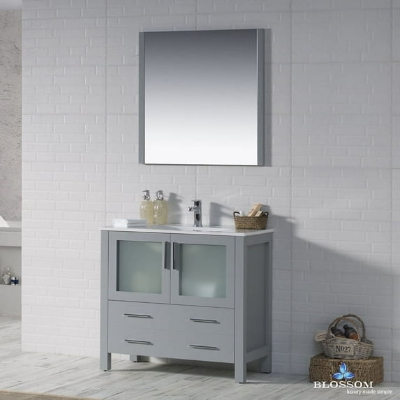 Sydney 36" w/ Mirror (Metal Grey)