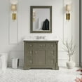 thumbnail image 1 of Sydney 42" Bathroom Vanity with Weathered Gray Cabinet and Carrara Marble Top, 1 of 6