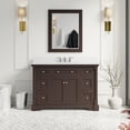 thumbnail image 1 of Sydney 48" Bathroom Vanity with Chocolate Cabinet and Engineered Marble Top, 1 of 7