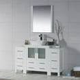 thumbnail image 1 of Sydney 54" w/ Vessel Sink and Double Side Cabinets (Glossy White), 1 of 7