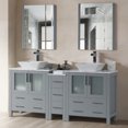 thumbnail image 1 of Sydney 72" Double w/ Vessel Sinks and Mirrors (Metal Grey), 1 of 10
