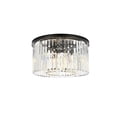 thumbnail image 1 of Sydney 8 light Matte Black Flush Mount Clear Royal Cut Crystal, 1 of 9