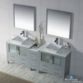 thumbnail image 1 of Sydney 84" Double w/ Vessel Sinks and Mirrors (Metal Grey), 1 of 8