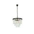 thumbnail image 1 of Sydney 9 light Matte Black Chandelier Clear Royal Cut Crystal, 1 of 9