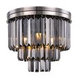 thumbnail image 1 of Sydney 9 light Polished nickel Flush Mount Silver Shade (Grey) Royal Cut Crystal, 1 of 7