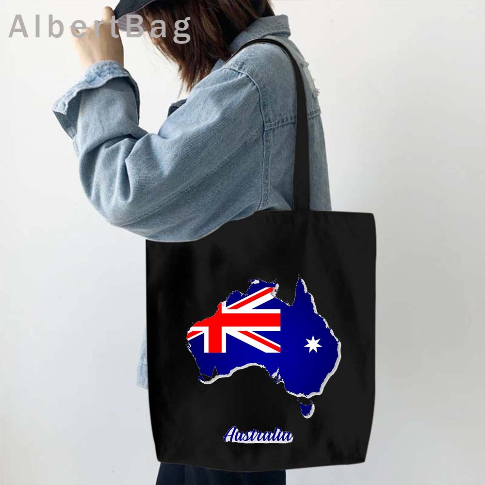 Sydney Arms of Australia Country Flag Map Canvas Tote Bags Adelaide