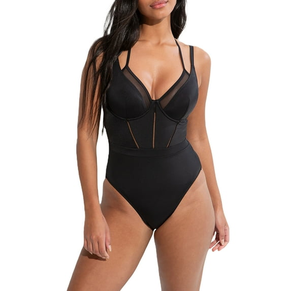 Sydney Double Strap Control Underwire One-Piece Swimsuit
