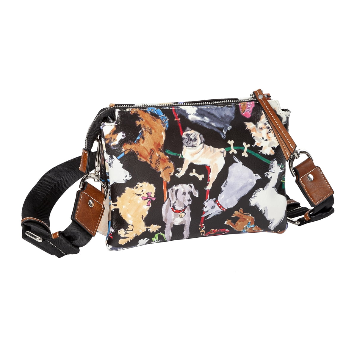Dog print crossbody best sale bag