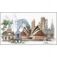 thumbnail image 1 of Sydney On Aida Counted Cross Stitch Kit, 31" x 19.5", 18 Count, 1 of 2