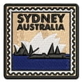 thumbnail image 1 of Sydney Opera House Australia Destination Travel Applique Multi-Color Embroidered Iron-On Patch - 2.0 Inch Mini, 1 of 5