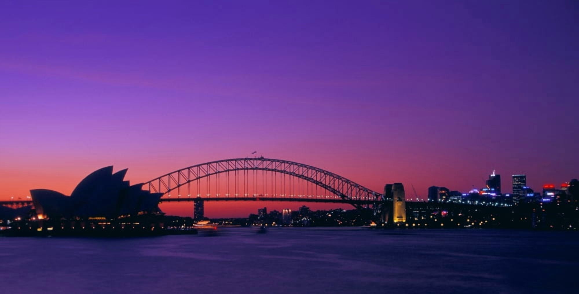 Sydney Opera House Viewed From Across Water Canvas Art - Carson Ganci Design Pics (40 x 20)