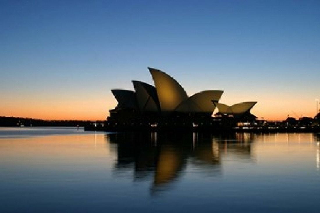 Sydney Opera House at Dawn Sydney Australia Canvas Art - David Wall DanitaDelimont (36 x 24)