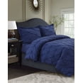 thumbnail image 1 of Sydney Pintuck Oversized Duvet Cover Set Twin Moonlight Blue, 1 of 5