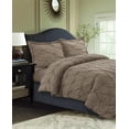thumbnail image 1 of Sydney Pintuck Oversized Duvet Cover Set Twin Taupe, 1 of 5