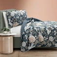 thumbnail image 1 of Sydney Reversible Cotton Quilt Navy/Multi 3Pc Set King, 1 of 11