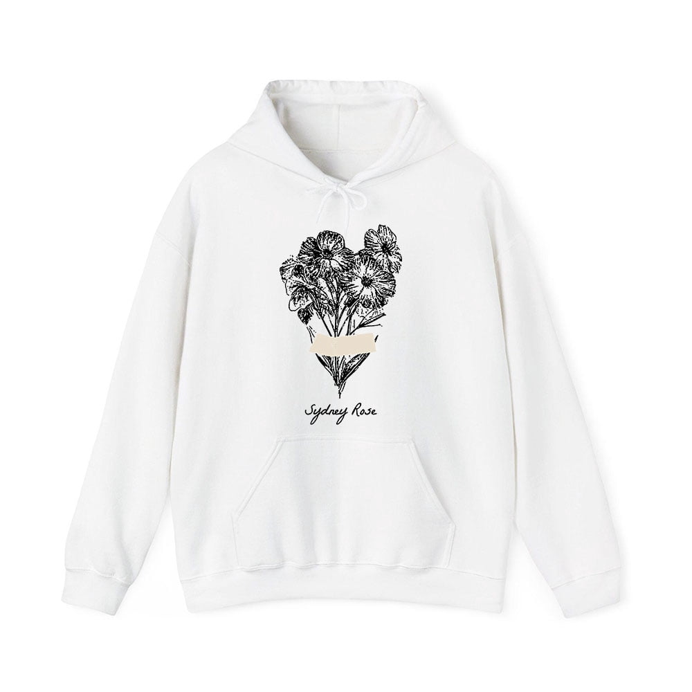 Sydney Rose Merch Flower Tape Logo Hoodie Hoodies Men Women Long Sleeve ...