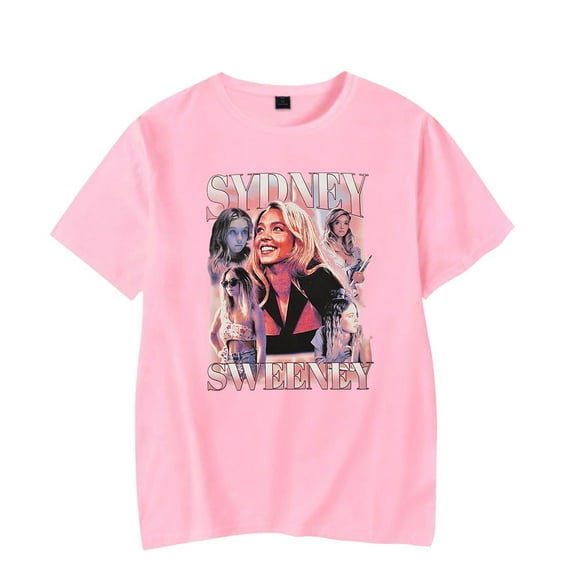 Sydney Sweeney 2025 T-Shirts Merch Women Clothes Trend Casual Short Sleeve Top