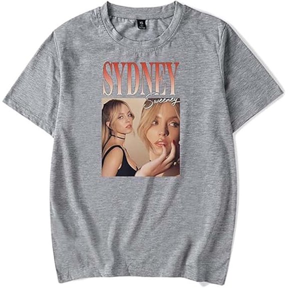 Sydney Sweeney Anyone But You Merch T-shirt Retro Trend Short Sleeve Unisex Casual Wear